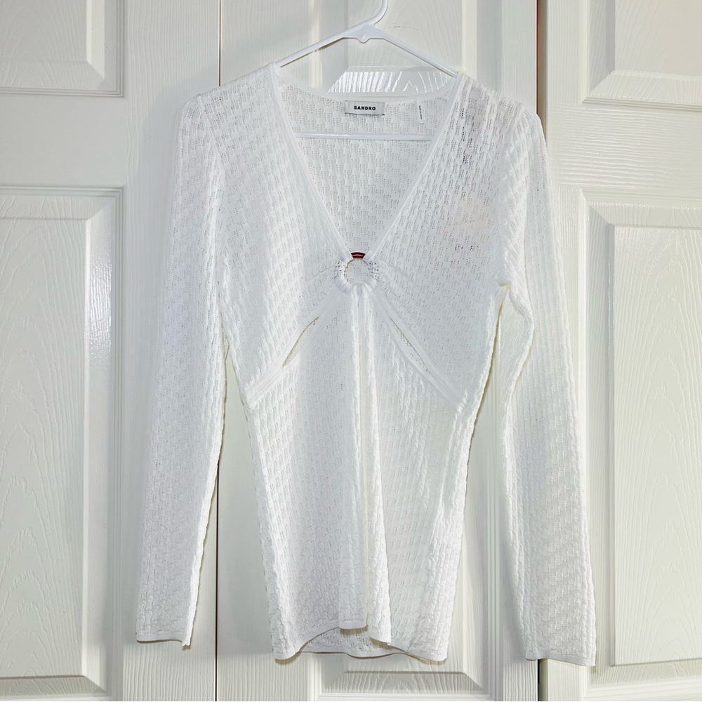 Sandro Tahys Cutout Sweater - NWT - size: 3 (FR)